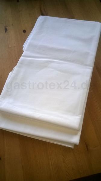 "Aachen" - Bettlaken weiß 295/305 cm - 100% Baumwolle - TB26/G11 - 140 gr/qm